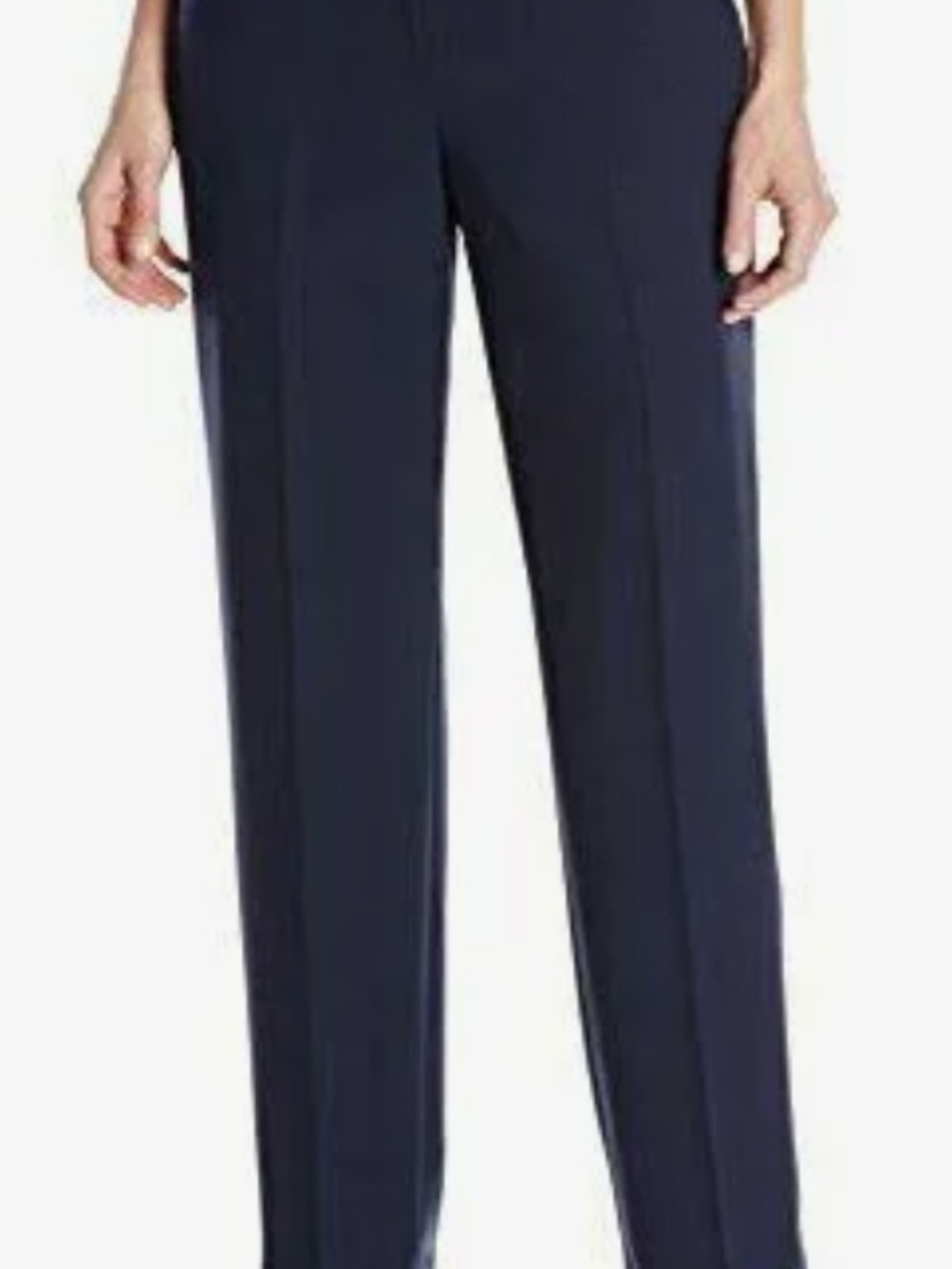Ruby Rd. Navy Straight-Leg Trousers